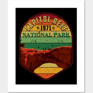 Capitol Reef National Park Camping Lover Vintage Posters and Art